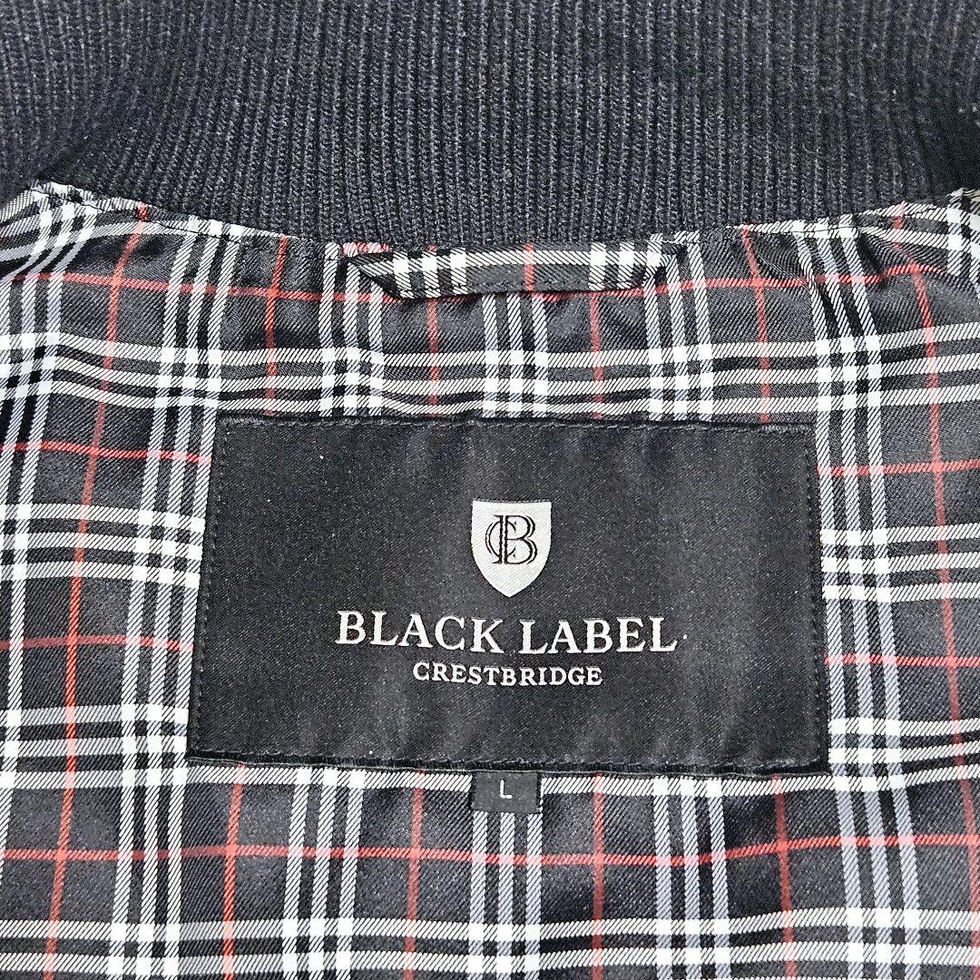 ブラックレーベルクレストブリッジ キルティングダウンベスト ノバチェック L