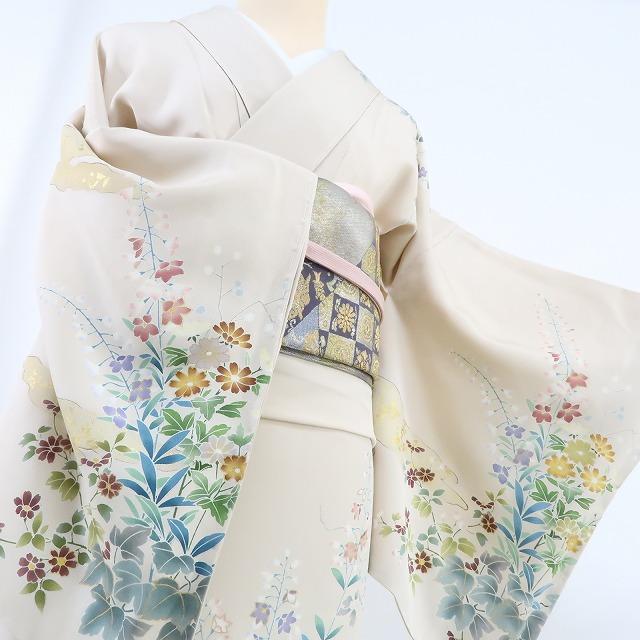 Y1598◇美品 正絹 ますいわ屋謹製 金駒刺繡 仕付け糸付 手縫 訪問着 着物