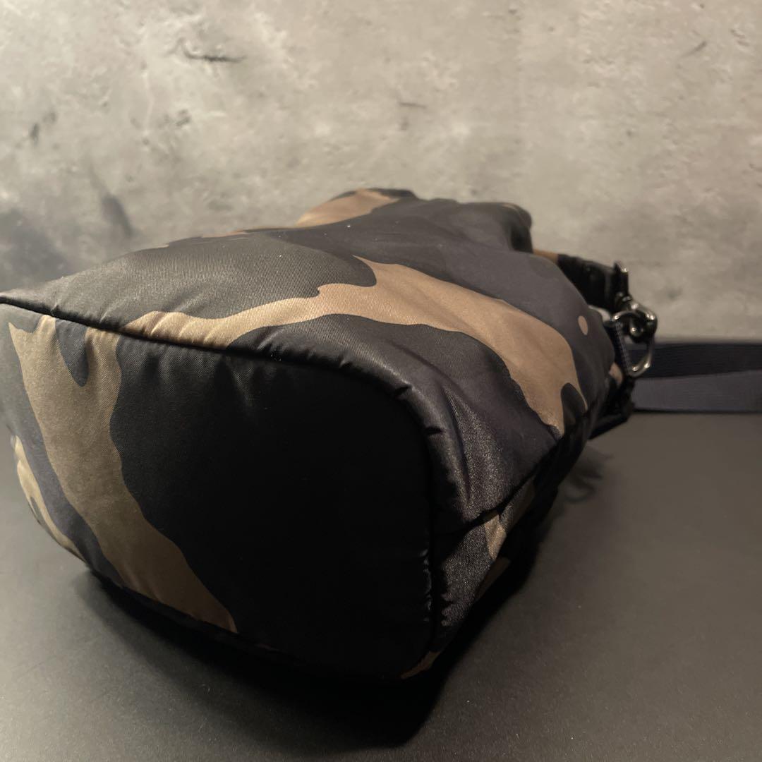 PORTER 巾着ショルダー 迷彩 カモ ドローストリングバッグ