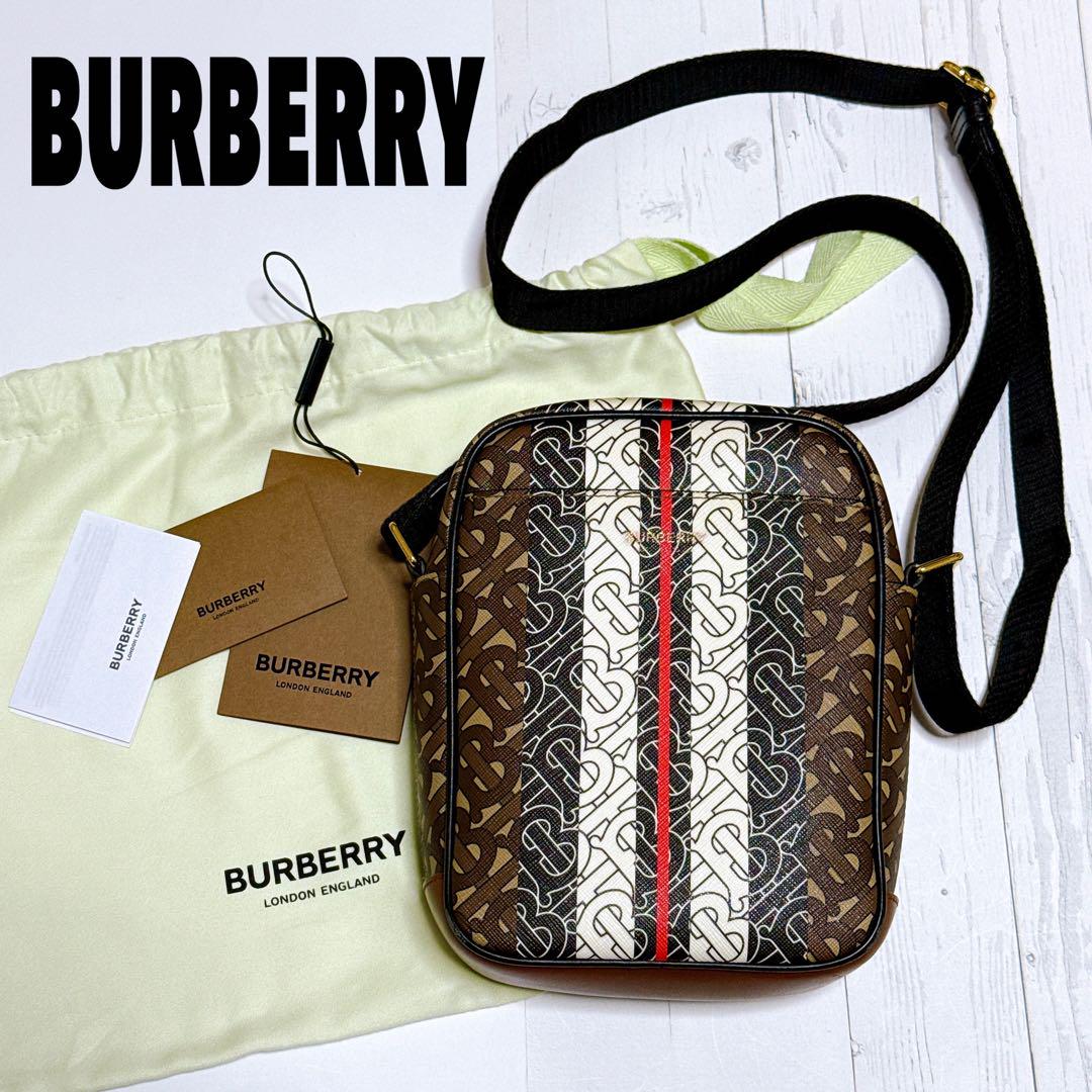 BURBERRY バーバリー モノグラム ストライプ ショルダーバッグ 八木勇征
