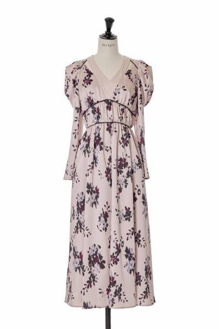 Herlipto Muse Floral Cut-Out Dress Sサイズ Muse Floral Cut-Out Dress herlipto Sサイズ