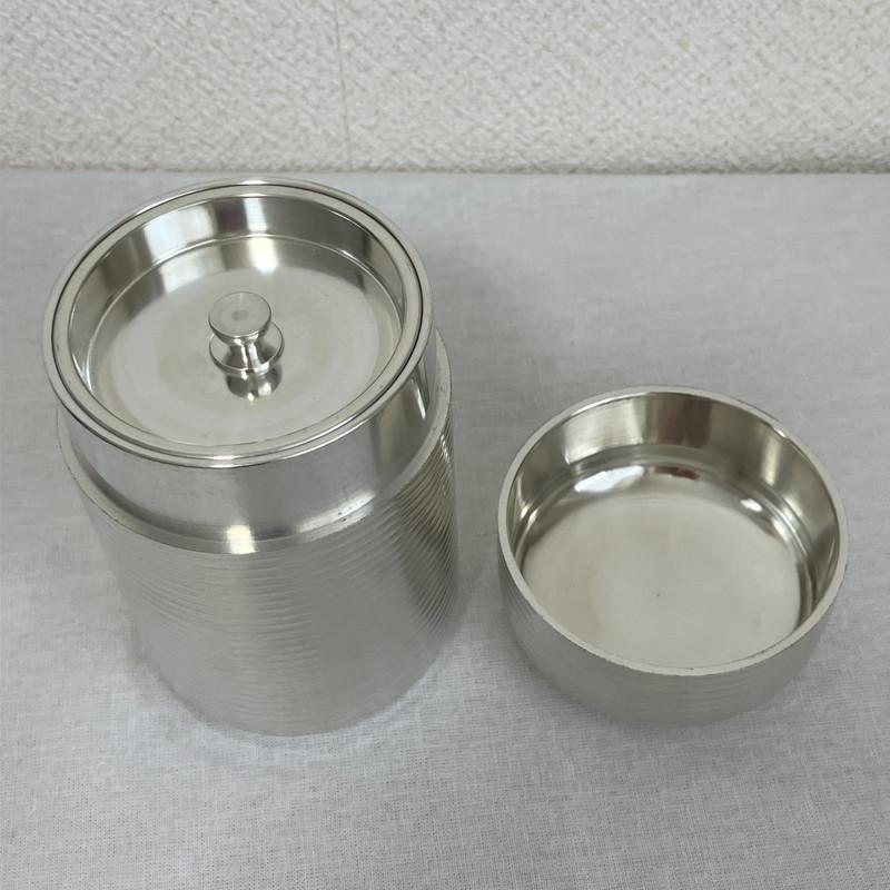 錫半 茶壷 茶道具 高さ10.5cm 直径6.9cm 重さ480g