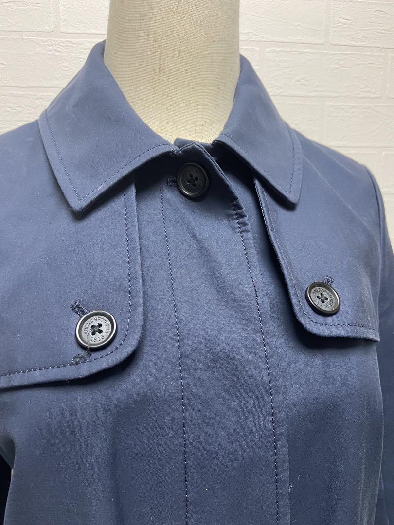 贈り物 Brooks Brothers 紺 シングル トレンチコート サイズ4 ジャケット・アウター