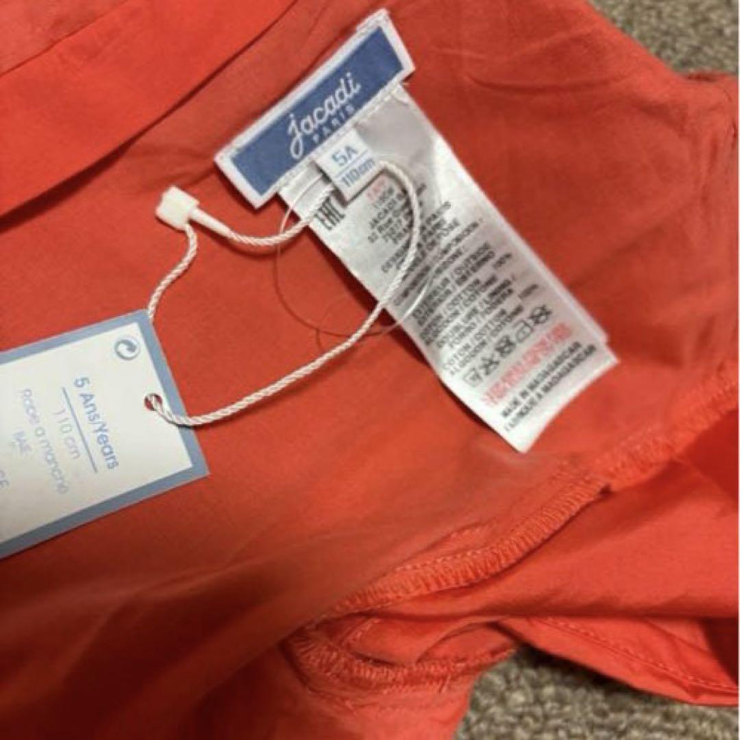 新品　Jacadi-BAIE スモッキング襟　ワンピース　5A