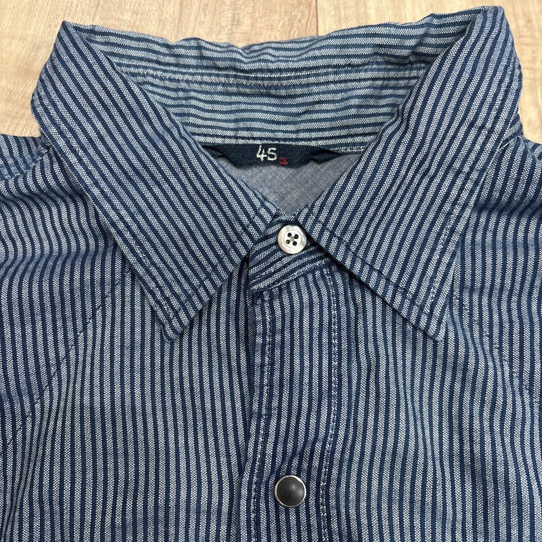 45rpm 長袖シャツ コットン 綿　サイズ4(Ｌ- XL)