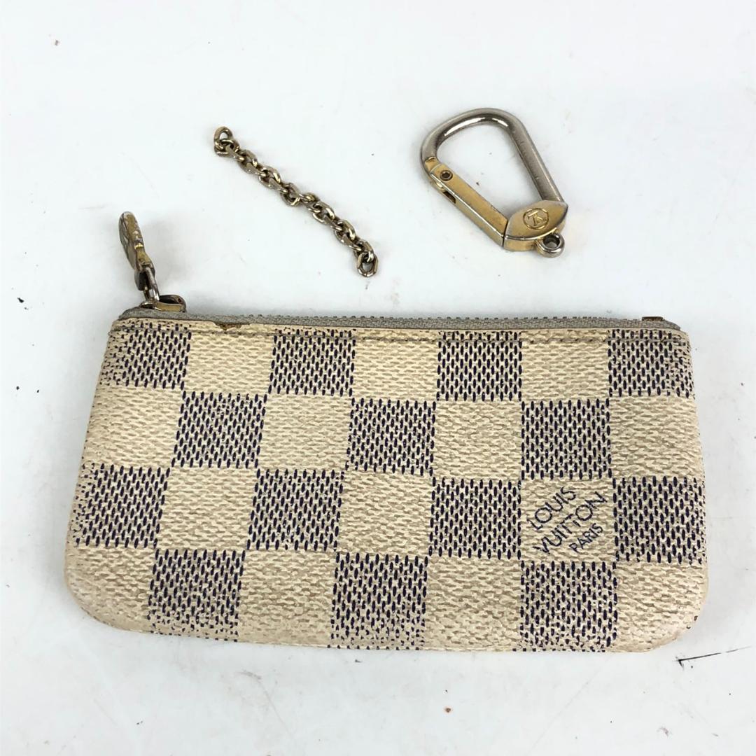 美品 ルイヴィトン ダミエアズール ポシェットクレ コインケース