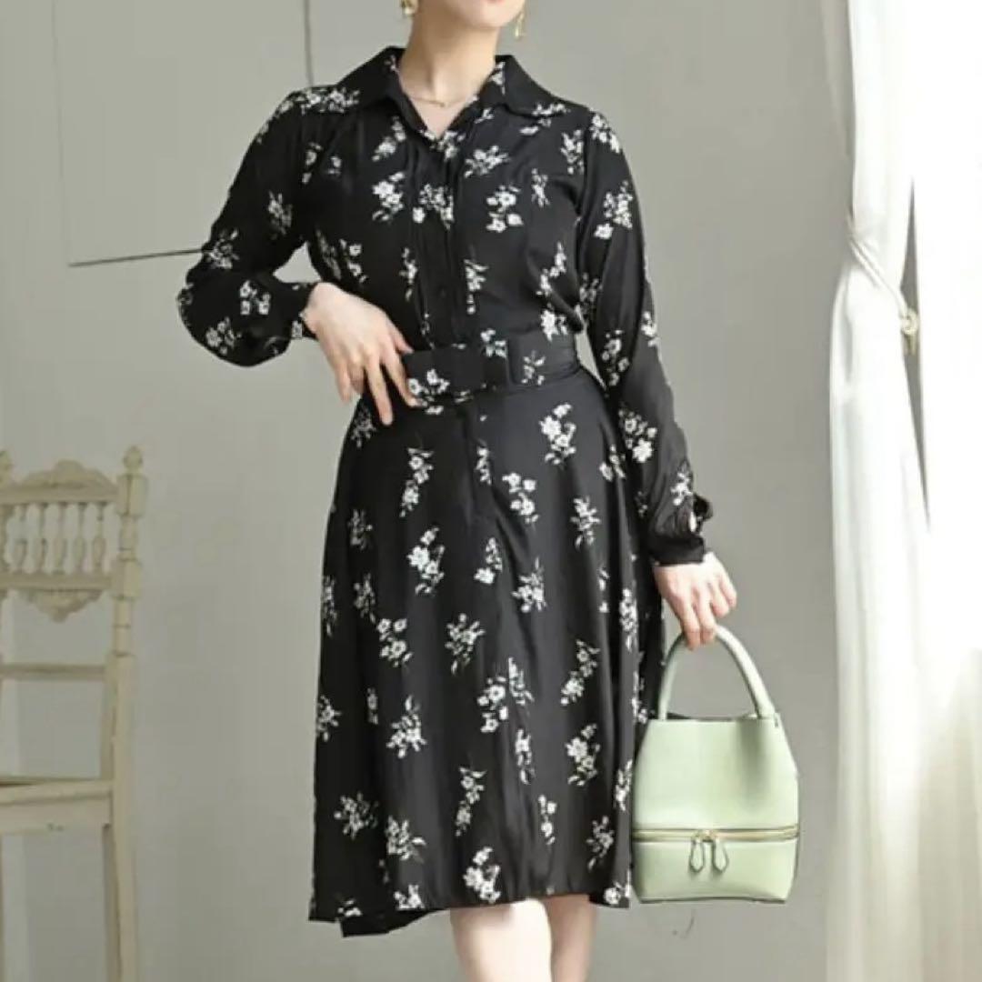 【HEART CLOSET】花柄シャツワンピース