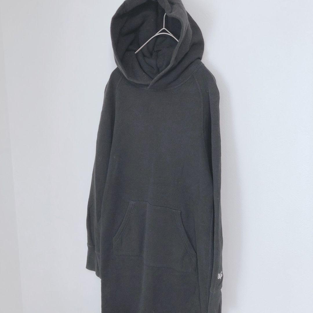 アメリカーナ　ワンピース　スウェット　フード　パーマー　ロング　綿100　日本製