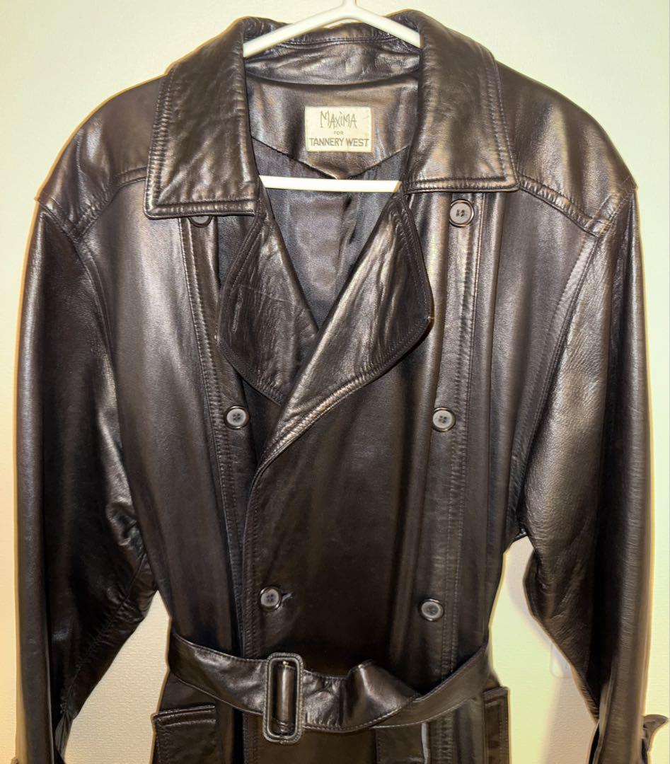 ジャケット・アウター noill vintage long leather trench coat