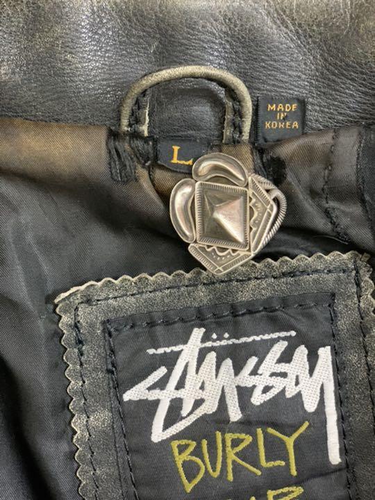 OLD 90s WOLD TRIBE u4EUY-m73661431394 STUSSY レザージャケット 2022新品