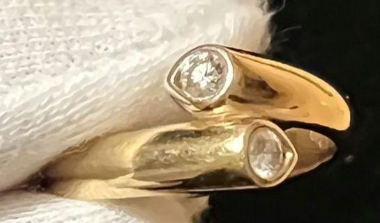 K18 ゴールド ダイヤモンド リング 6.3g