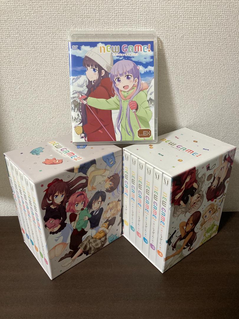 NEW GAME！1期、2期（初回限定版）全6巻セットDVD+OVA DVD