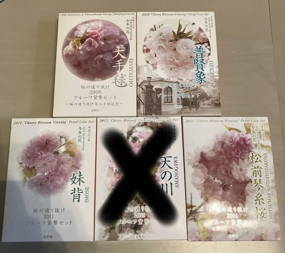 桜の通り抜けプルーフ貨幣セット