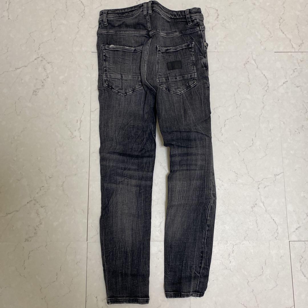 ZARA ダークグレー スキニーデニム EUR36 - メルカリ