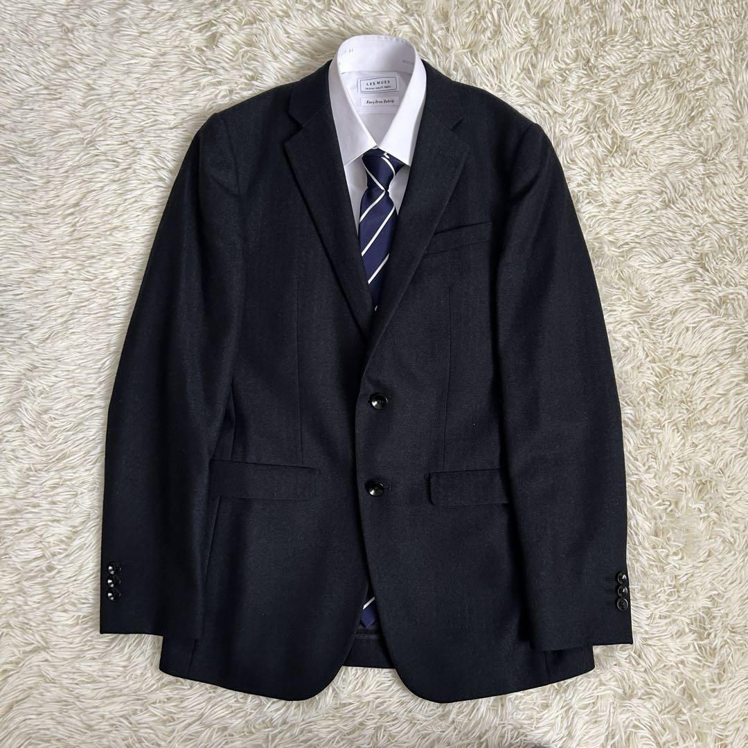 SUIT SELECT ビジネススーツ Y5 ネイビー ニュージランドウール