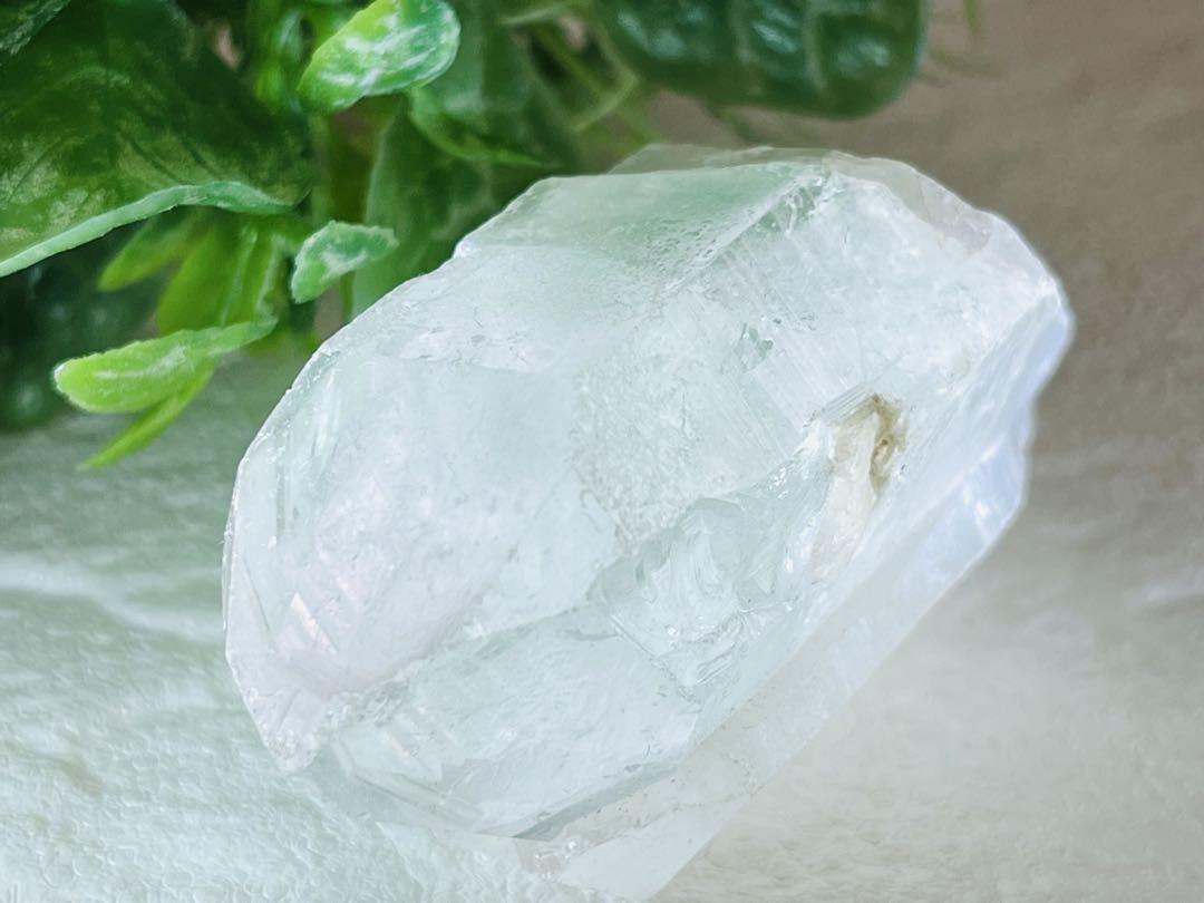 レシーバー レインボー 苔入り水晶 ガーデンクォーツ マスタークリスタル 原石