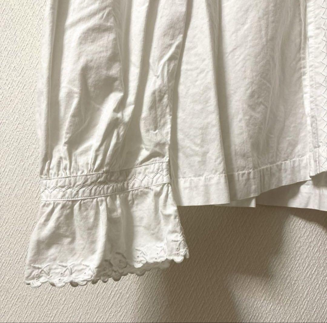 vintage】フランス レース ブラウス 白