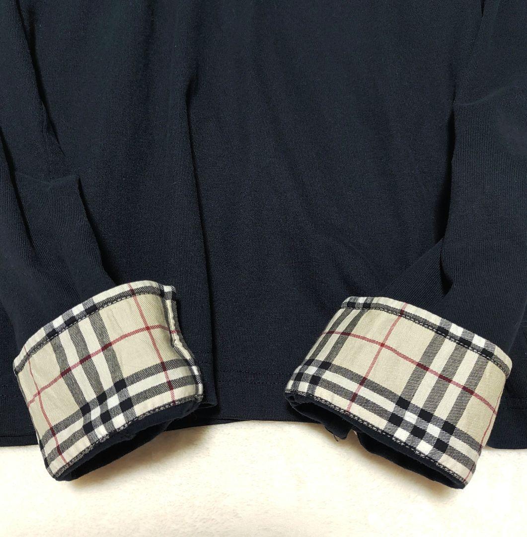 BURBERRY LONDON ノバチェック 長袖 ポロシャツ カットソー　ロゴ
