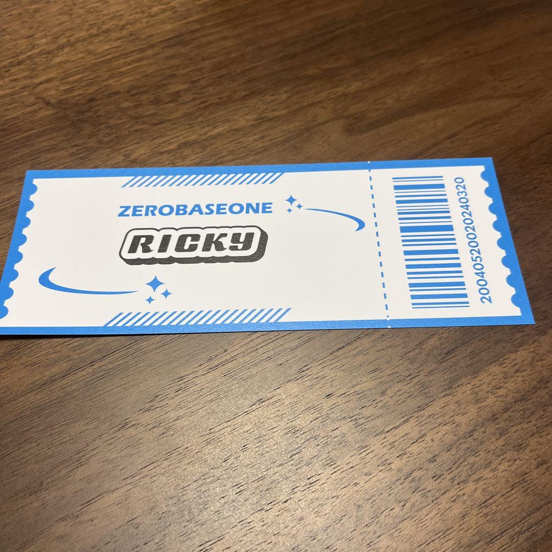 zerobaseone zb1 リッキー popup 入場特典 - メルカリ