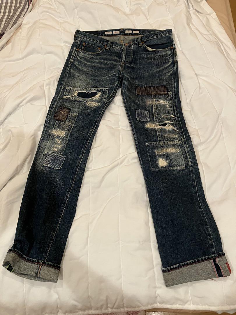 red earポールスミス　PaulSmith パッチワーク　ダメージ　デニム