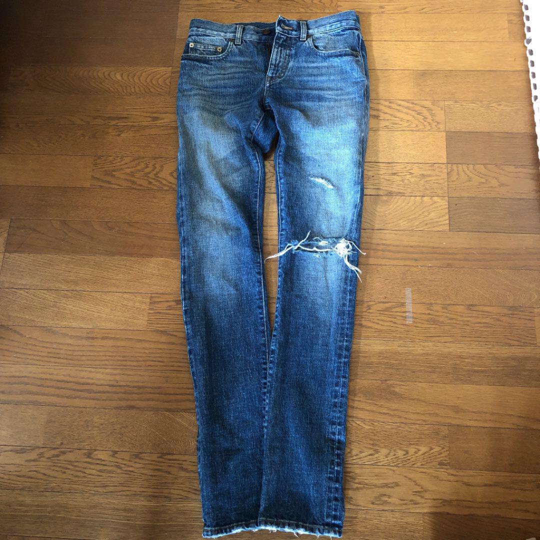 【エディ期】サンローラン ダメージデニム スキニー SAINTLAURENT 最適な材料