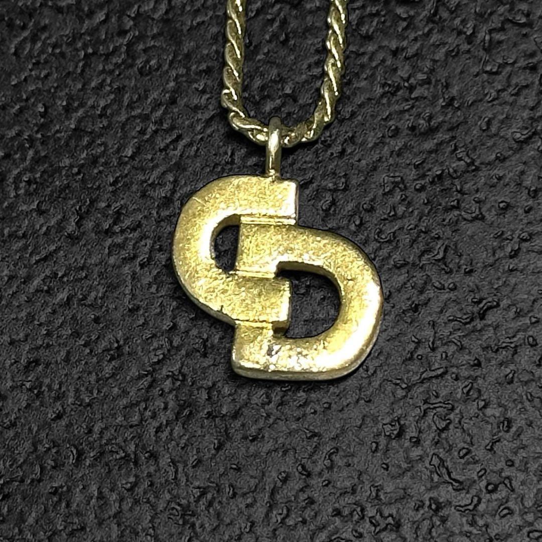 アクセサリー Christian Dior CD Logo gold necklace