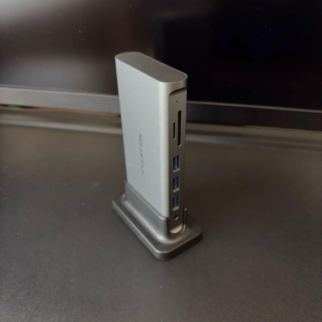 LENTION 縦置き USB-C ドッキングステーション CB-D54