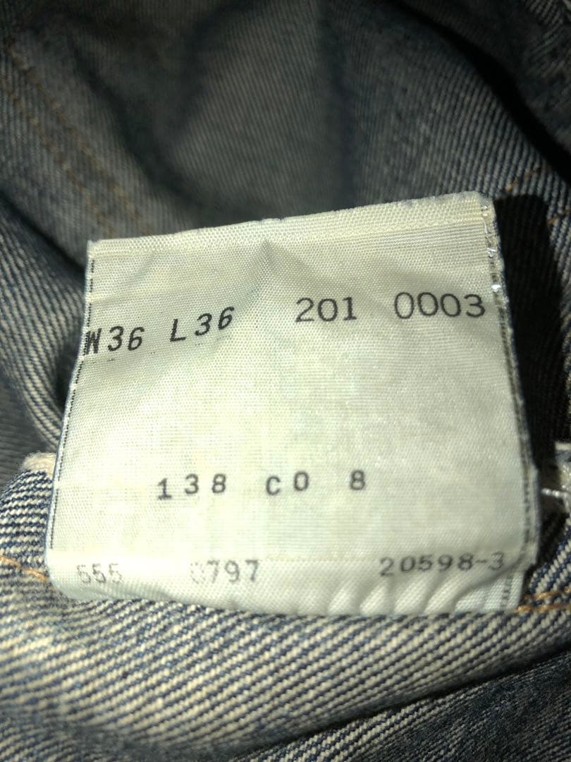 Levi's 201XX U.S.A製 W36 Levi's 201XX U.S.A製 W36