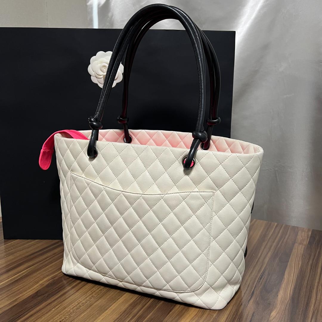 ⭐️美品⭐️CHANEL シャネル トートバッグ カンボンライン ホワイト