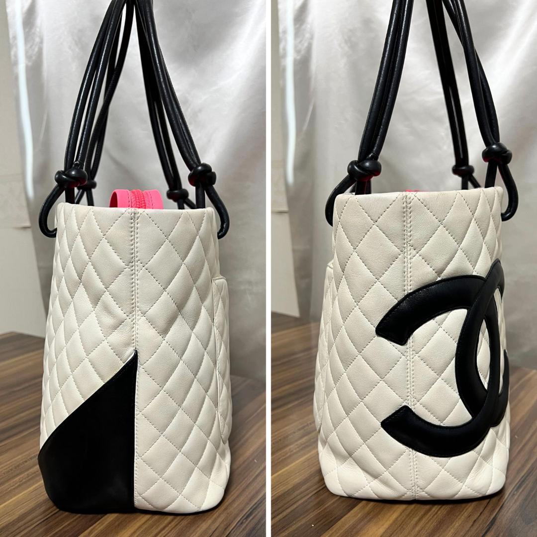 ⭐️美品⭐️CHANEL シャネル トートバッグ カンボンライン ホワイト