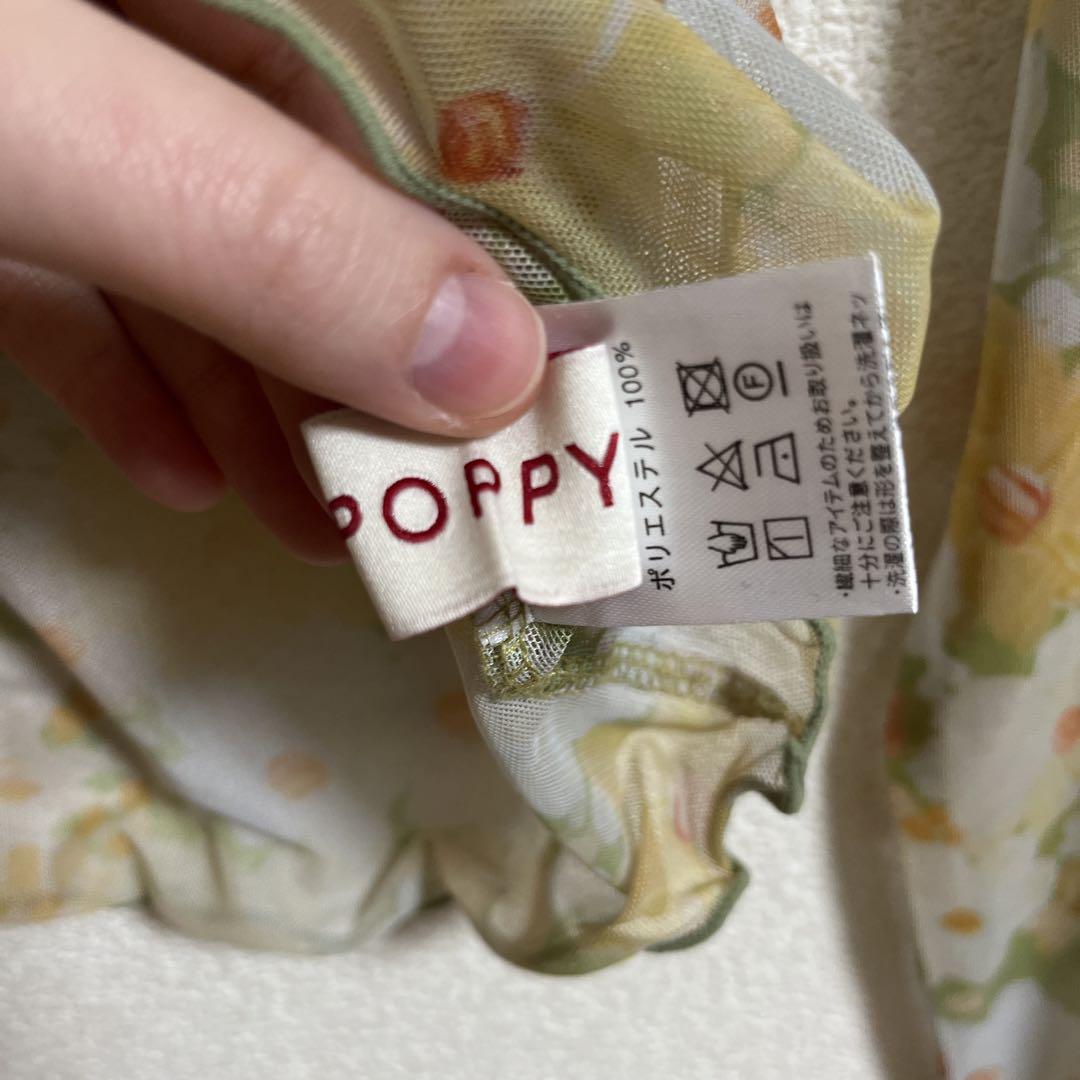 Poppy tokyo 花柄 シースルートップス