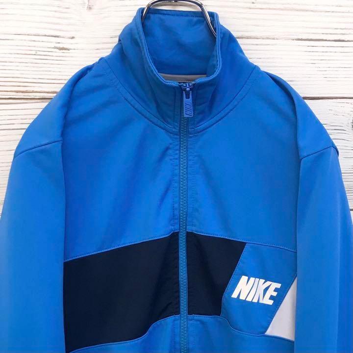《希少》ナイキ NIKE☆ジャージ M ワンポイントロゴ スカイブルー J285