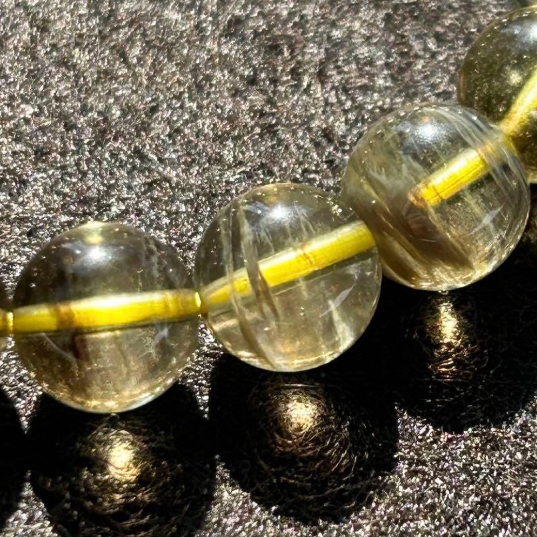 【最高品質】ブルーラダー入り ブラックリビアングラス ブレスレット 8mm 【最高品質】ブルーラダー入り ブラックリビアングラス ブレスレット 8mm