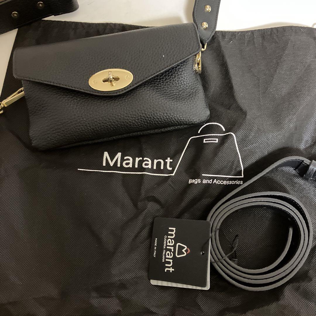 【MARANT】別注ベルト付きショルダーバッグ ブラック