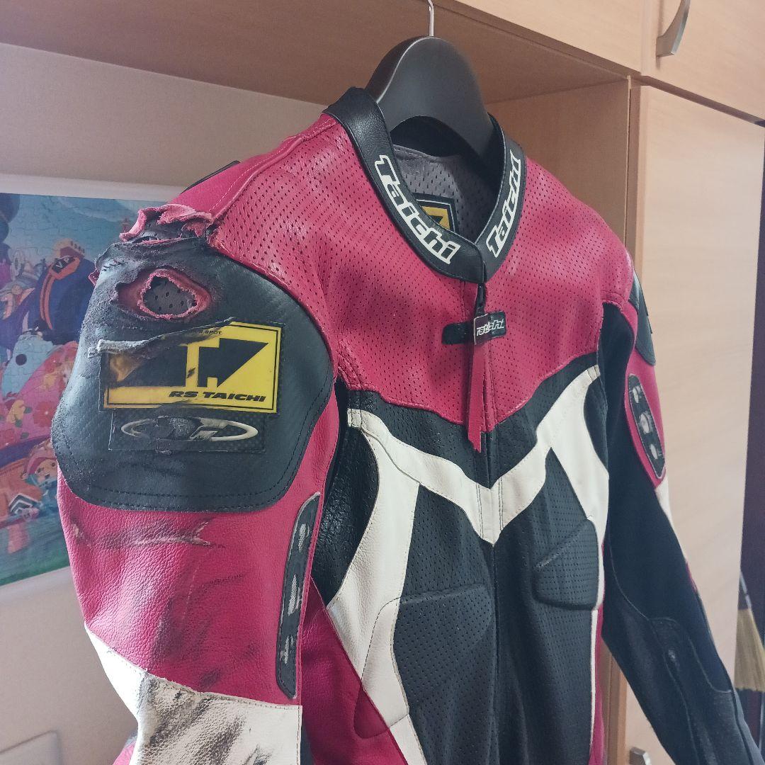 RSタイチ革ツナギレーシングスーツサイズMW