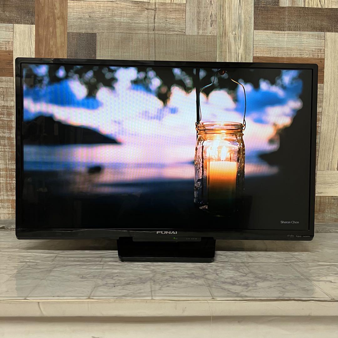 即日受渡❣️全国送料込フナイ32型録画機能内蔵テレビ、リモコン
