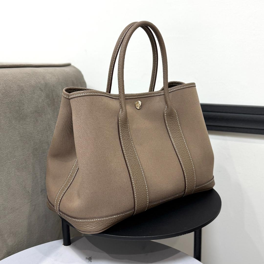 エルメス ガーデンパーティTPM ネゴンダ×トワルアッシュ エトゥープ エルメス ガーデンパーティTPM ネゴンダ×トワルアッシュ エトゥープ