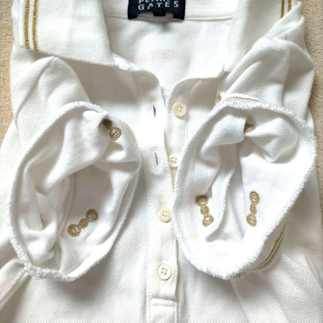 PEARLY GATES ワンピース リボン 刺繍 ロゴ プリーツ 0サイズ S PEARLY GATES ワンピース リボン 刺繍 ロゴ プリーツ 0サイズ S