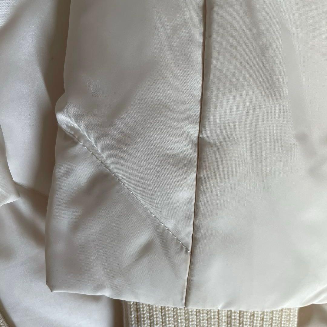 BCBGMAXAZRIA スタンドカラーダウンコート S ホワイトアイボリー BCBGMAXAZRIA スタンドカラーダウンコート S ホワイトアイボリー