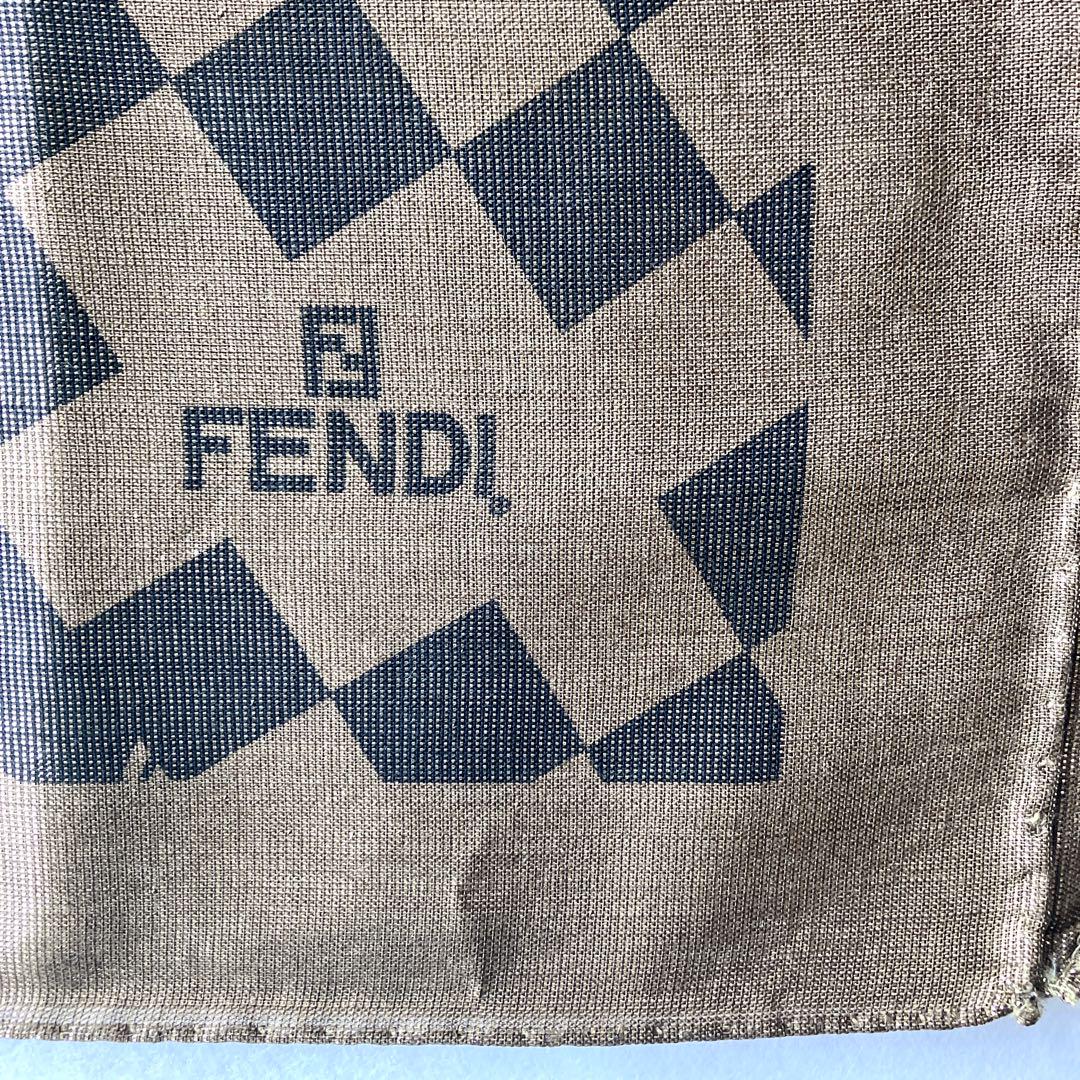 在庫処分 半額 FENDI フェンディ ズッカ柄 大判ショール ストール ゴールド 小物