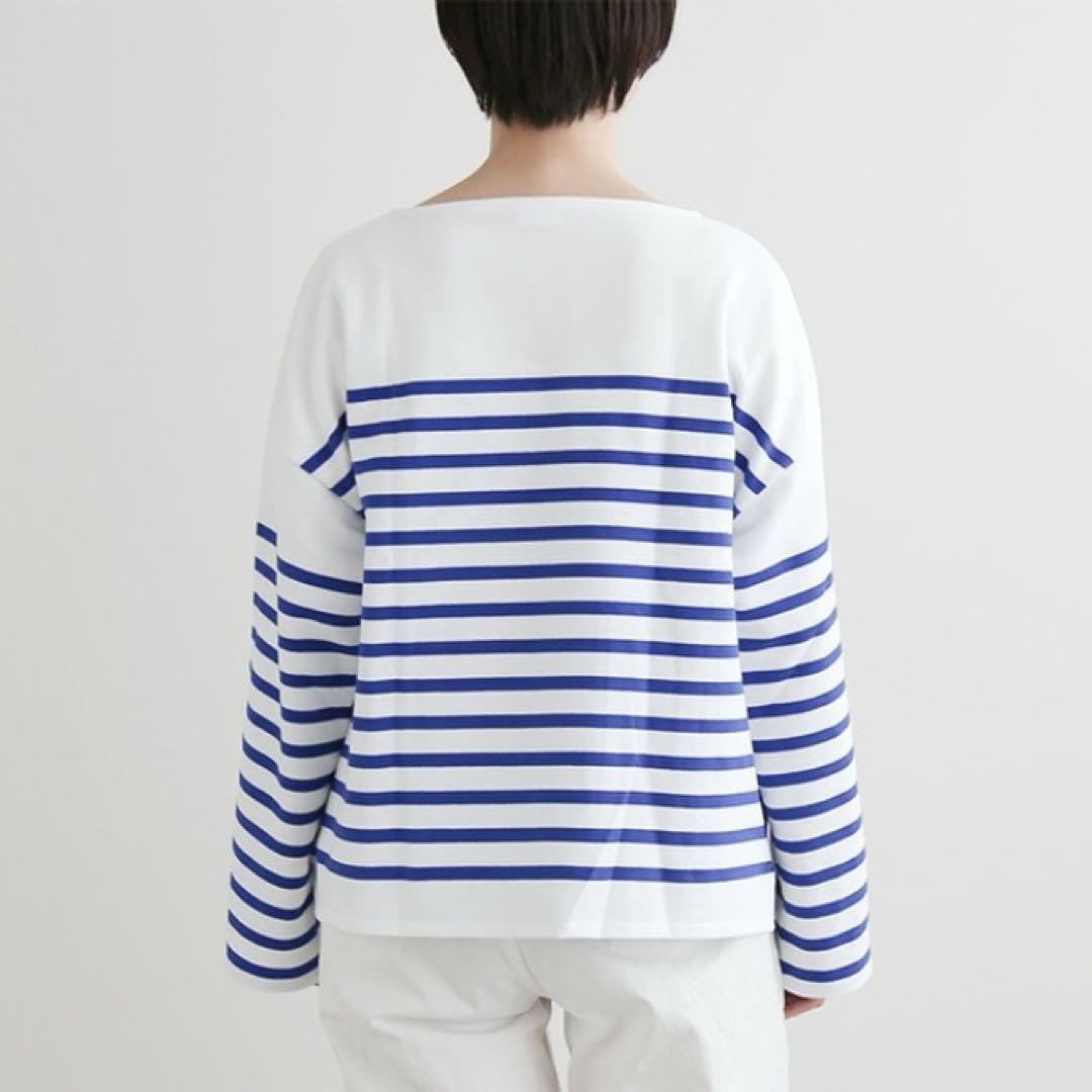 きゃお　オーシバル オーチバル ボートネックカットソー ボーダー