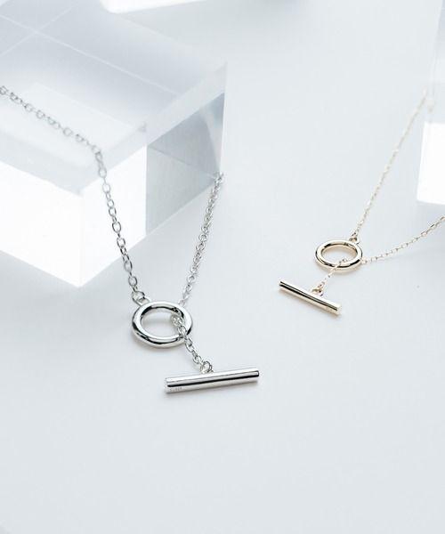 L&Co. エルアンドコー シルバー ネックレス Tバー シンプル 美品