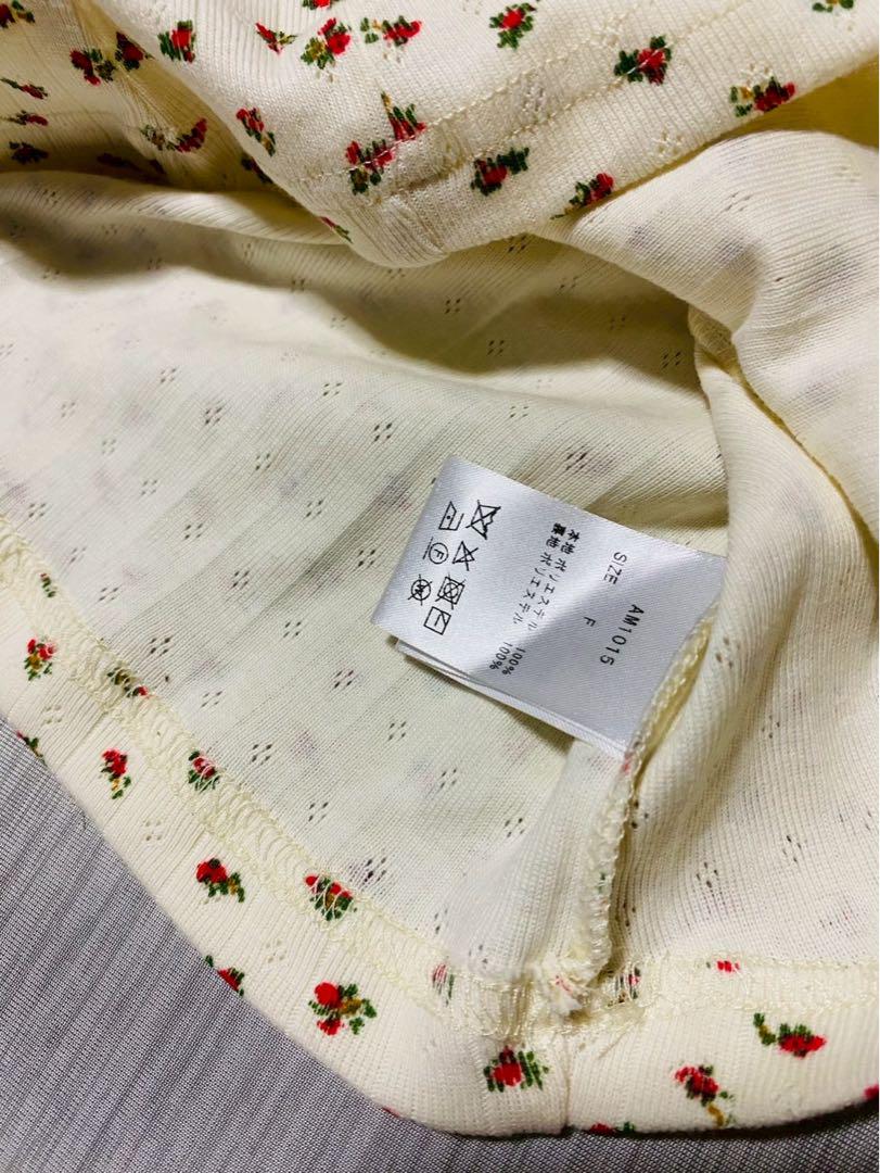 即日発送 アンドマリー Flower ribbon tops red トップス