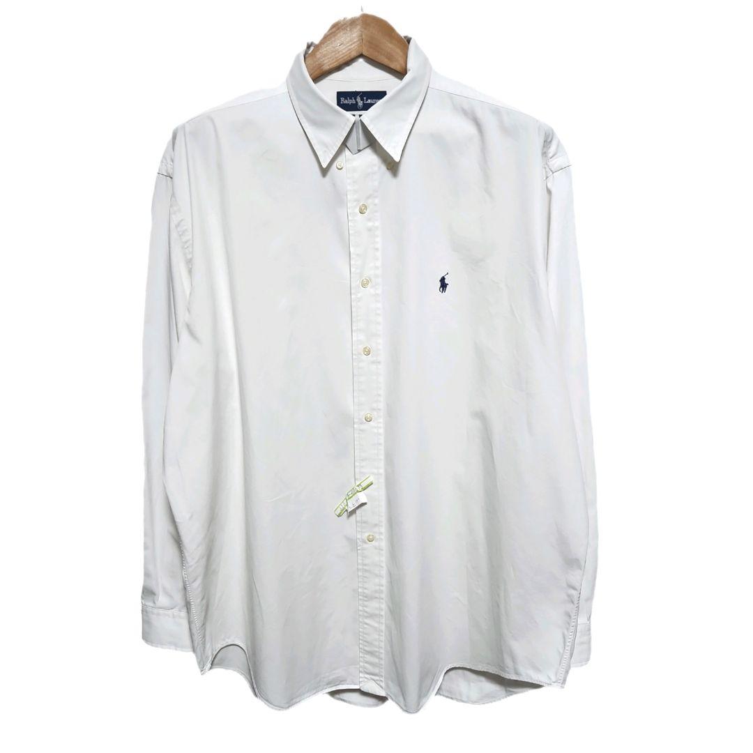 Ralph Lauren Blake ホワイト 長袖ボタンダウンシャツ XL