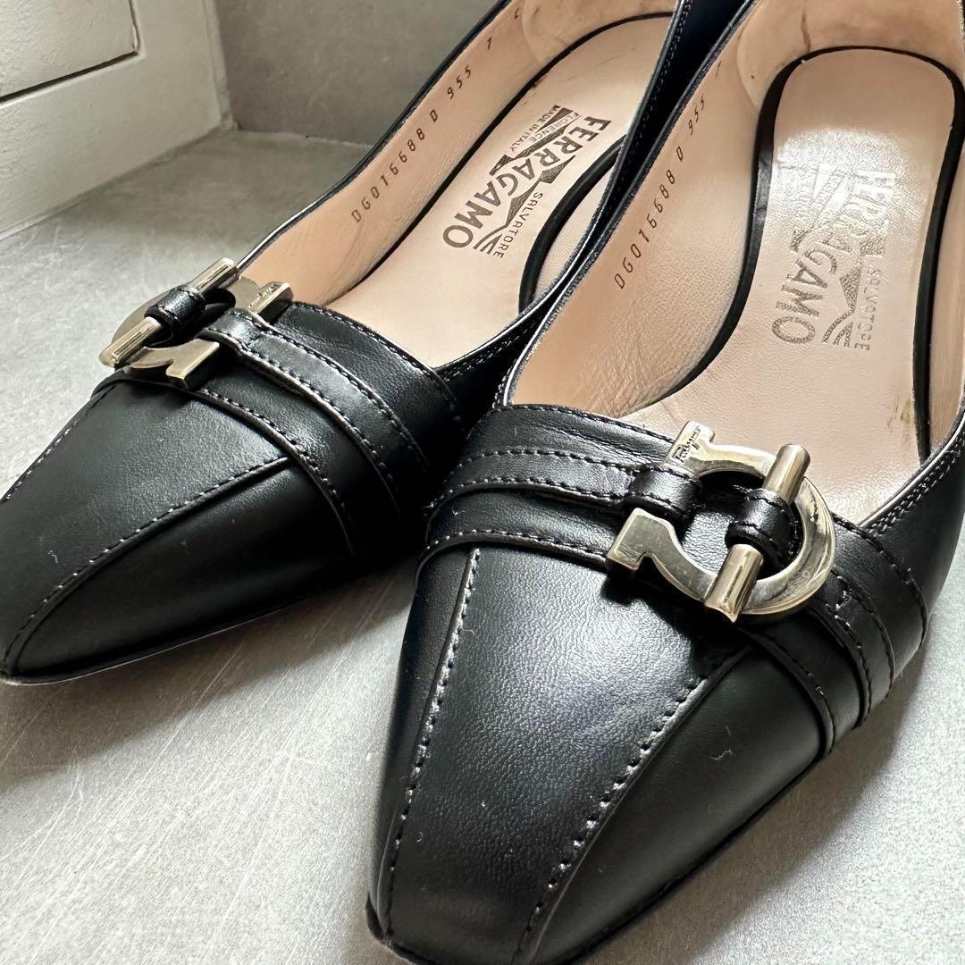 【美品】Salvatore Ferragamo パンプス 24.0 フェラガモ