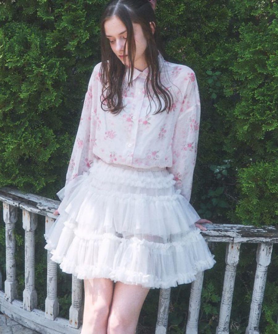 Lovilynラヴィリン ティアードチュールミニスカート