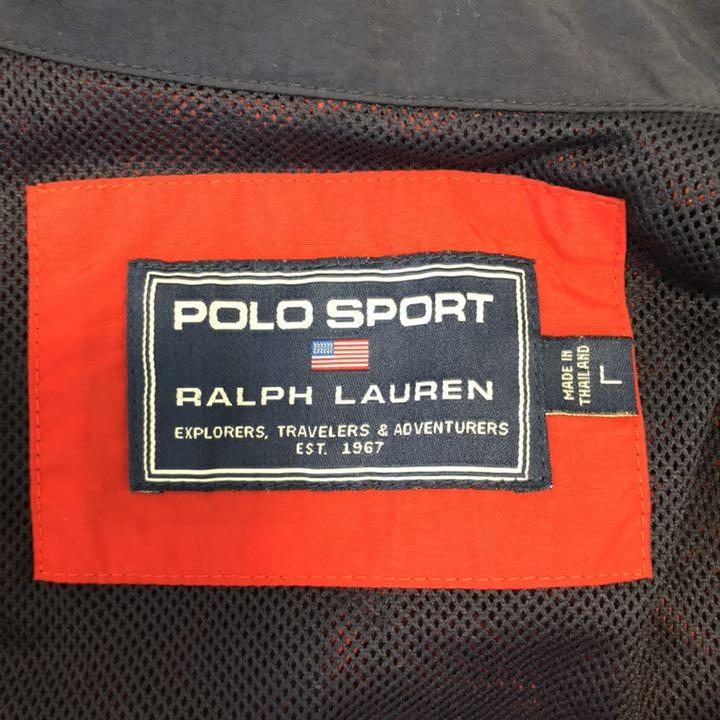 POLO SPORT ポロスポーツ ナイロンジャケット L 通販情報 《ワンポイント刺繍》海外古着POLO SPORTポロスポーツナイロンジャケット ナイロンジャケット