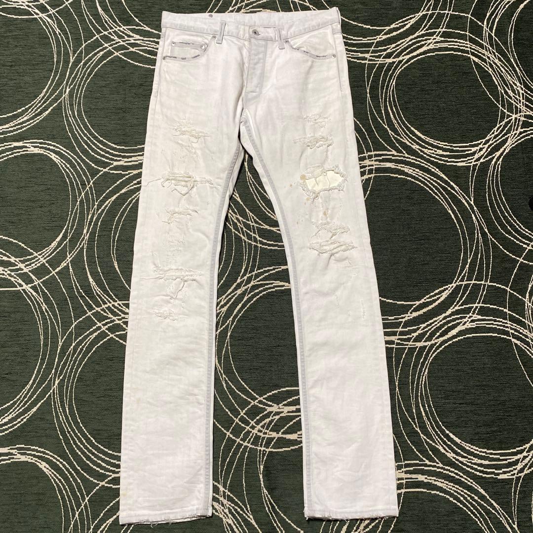 Backlash crush white denim pantsL・ISAMUKATAYAMA BACKLASH