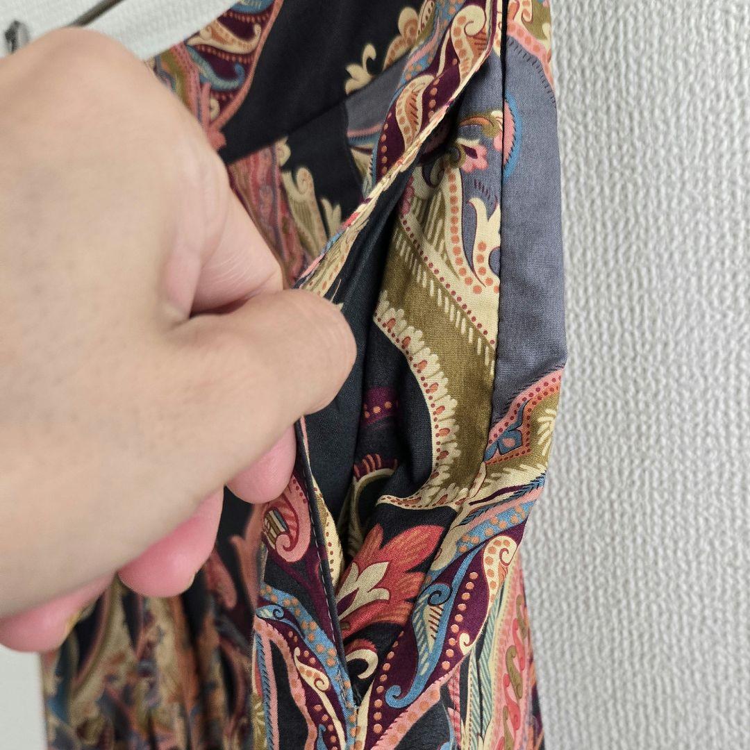 【マーガレットハウエル】ペイズリーコットンシャーチングスカート