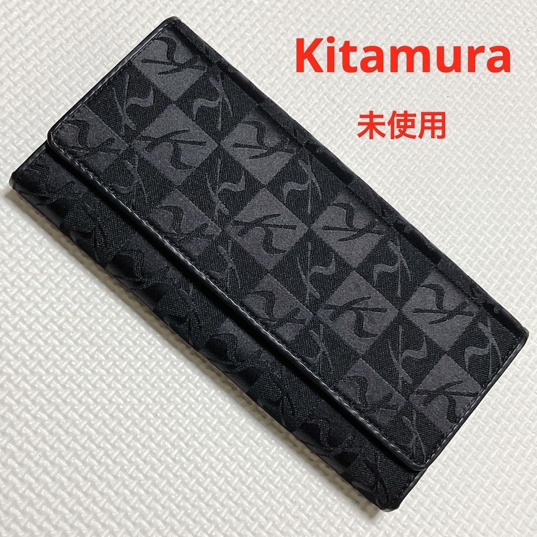 未使用 Kitamura キタムラ 長財布 ブラック 黒 「K」 ロゴ K2